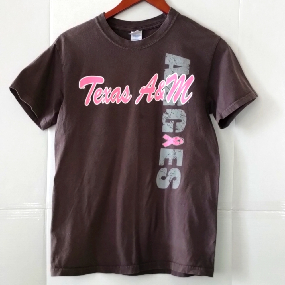 Texas A&M gray T-shirt, size small
